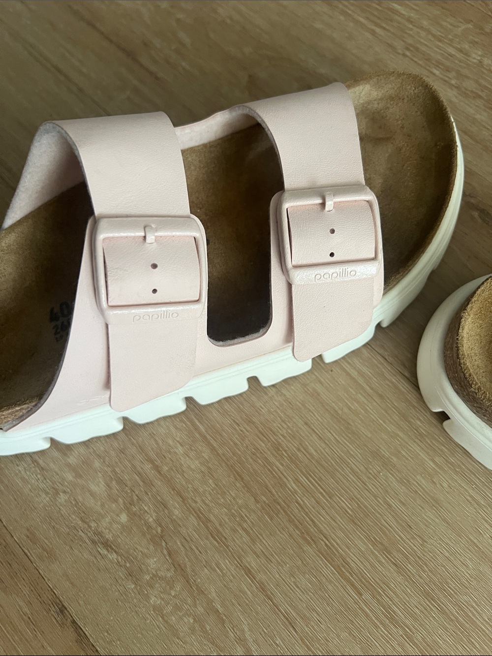 Papillio by Birkenstock Arizona Chunky Sandal Light Rose Size 40 - Picture 6 of 9